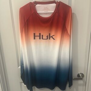 Huk size XXL. Like new. Red white and blue ombré